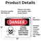 Signmission Cyanide Solution Danger Sign, Vinyl Decal, 7in W x 5in L, 2PK OS-2PACK-DS-D-57-L-1113 - alternate 6
